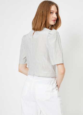 Светло-серая летняя блуза KOTON