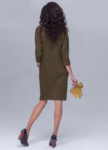 Оливковое (хаки) кэжуал платье ванесса ангора хаки Jet
