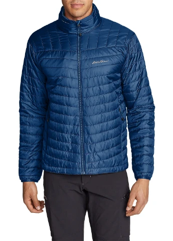 Светло-синяя зимняя куртка Eddie Bauer