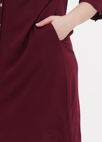 Бордовое домашнее платье а-силуэт Juliet deluxe с надписью