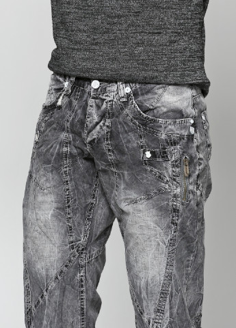 Серые демисезонные прямые джинсы Foriz