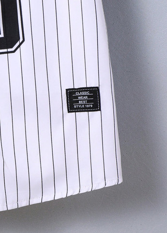 Белая кэжуал рубашка в полоску SHEIN