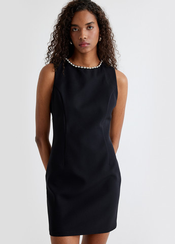 Черное кэжуал платье футляр KOTON однотонное