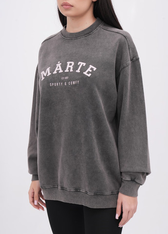 Сірий світшот EQUILIBRI напис без декору (341745034)