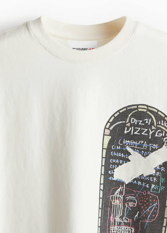 Кремовая футболка H&M