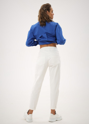 Белые повседневный демисезонные зауженные брюки Dianora