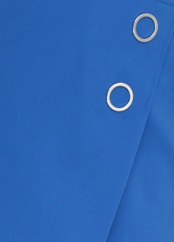 Синяя кэжуал однотонная юбка H&M мини