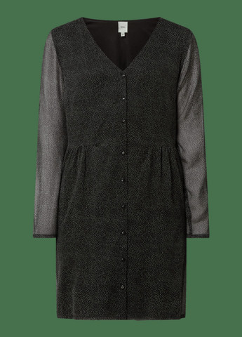Черное кэжуал платье Ichi в горошек