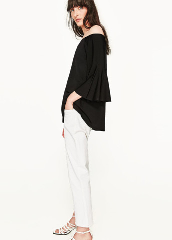 Чёрная блуза Lie Zara
