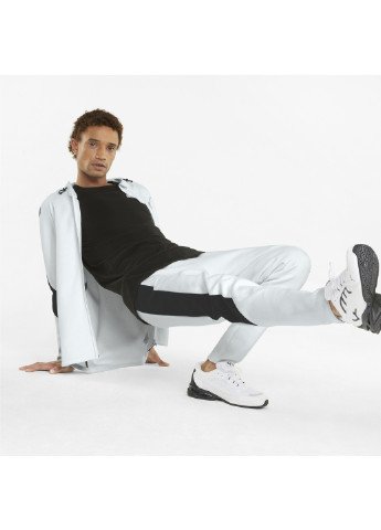 Біла демісезонна толстовка evostripe full-zip men's hoodie Puma