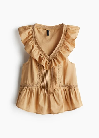 Бежевая блуза H&M