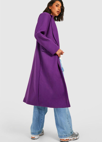 Фиолетовое демисезонное Пальто оверсайз Boohoo
