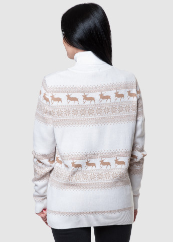 Білий демісезонний светр жіночий Arber Roll-neck WK5 WTR-96