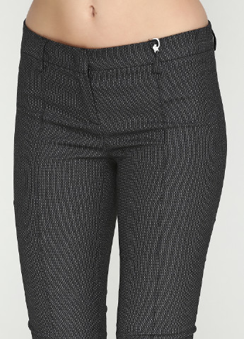 Темно-серые классические демисезонные зауженные брюки Stefanel