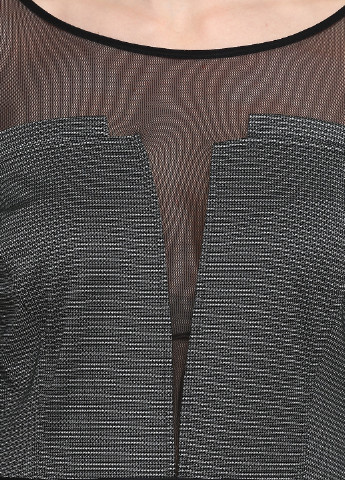 Темно-серое кэжуал платье Rinascimento с узором пье-де-пуль «гусиная лапка»