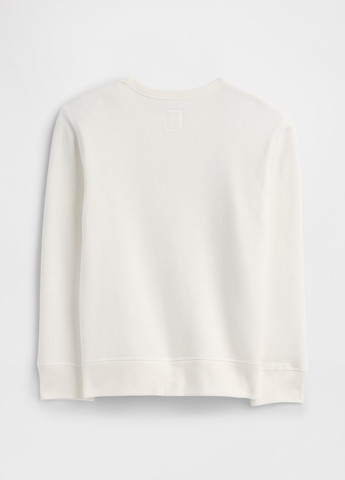 Gap свитшот логотип молочный кэжуал хлопок, двунитка с начесом