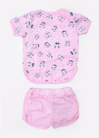 Розовая всесезон пижама (футболка, шорты) Витуся