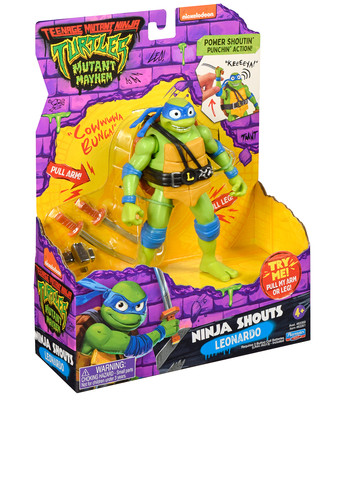 Игровая фигурка серии «Черепашки-Ниндзя MOVIE III» Леонардо (звук) TMNT (275269398)