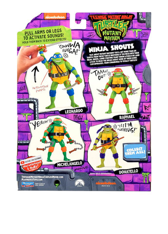 Игровая фигурка серии «Черепашки-Ниндзя MOVIE III» Леонардо (звук) TMNT (275269398)