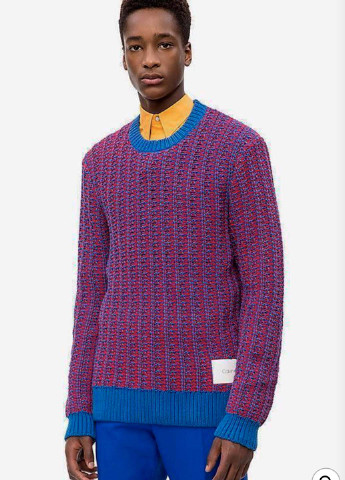 Фиолетовый демисезонный свитер джемпер Calvin Klein