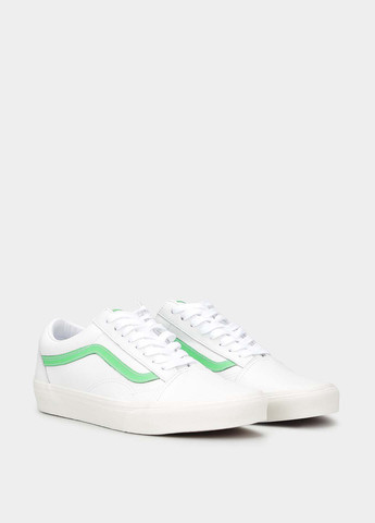 Белые кеды Vans с логотипом