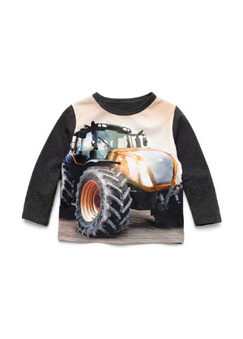 Серый демисезонный кэжуал лонгслив Friends с рисунком