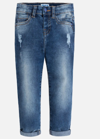 Светло-синие демисезонные мешковатые джинсы для мальчика Mayoral