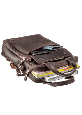 Мужская кожаная сумка 25х33х7 см Shvigel (252129667)