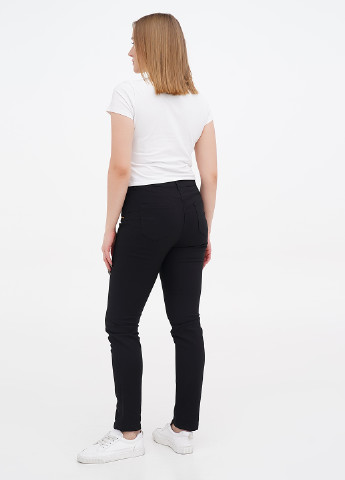 Черные кэжуал демисезонные зауженные, укороченные брюки Linea Tesini