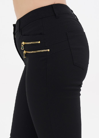 Черные кэжуал демисезонные зауженные, укороченные брюки Linea Tesini