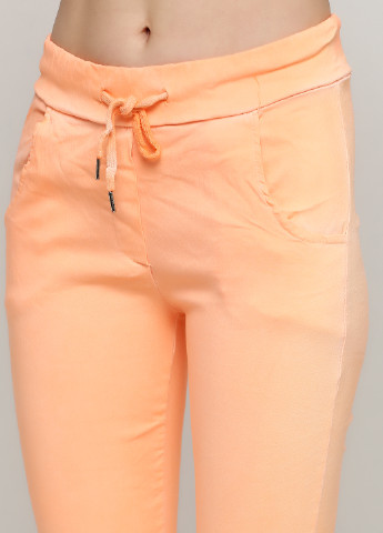 Оранжевые кэжуал демисезонные зауженные брюки Made in Italy