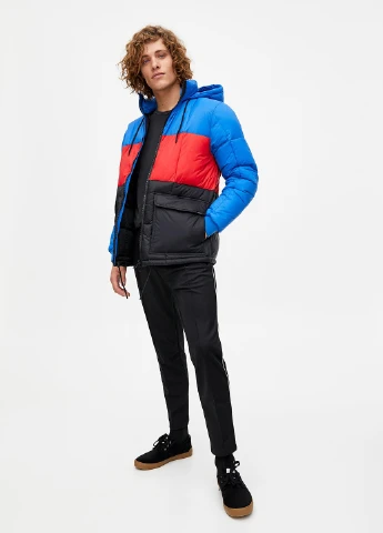 Комбінована демісезонна куртка Pull & Bear
