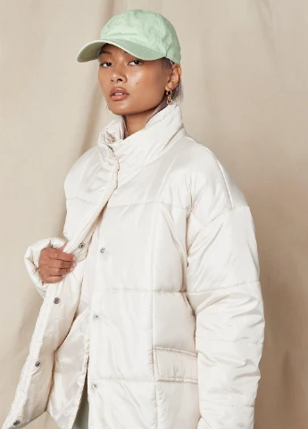 Молочна зимня куртка Missguided