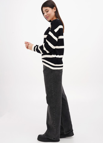 Чорно-білий зимовий джемпер джемпер M&C