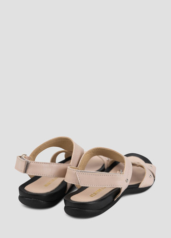 Пудровые босоножки Alromaro на липучке с заклепками