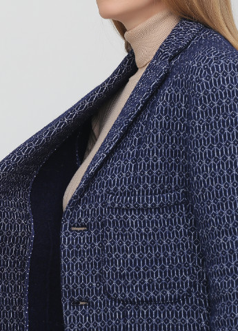 Темно-синее демисезонное Пальто однобортное Daniele Alessandrini
