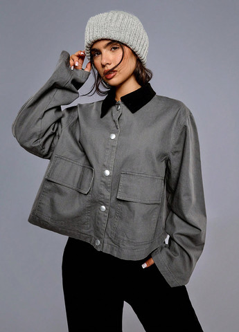 Куртка-сорочка SHEIN (332519814)