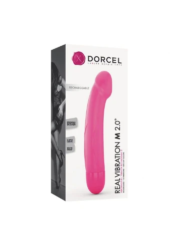 Вібратор Real Vibration M Magenta 2.0, діам 3,7см, що перезаряджається, для точки G Dorcel (254150867)