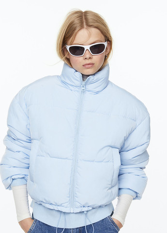 Світло-синя демісезонна куртка вільного крою H&M