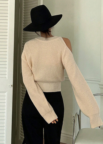 Кремовий демісезонний светр SHEIN