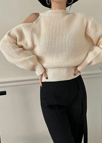 Кремовий демісезонний светр SHEIN