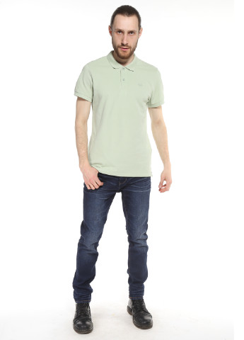 Салатовая футболка-поло для мужчин Time Out однотонная