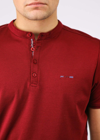 Бордовая футболка-футболка jp7153 2xl бордовый (2000903914846) для мужчин Jean Piere однотонная