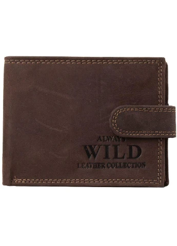 Чоловіче шкіряне портмоне 10,5х8,5х2 см Always Wild (232988447)