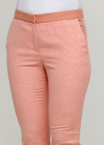Персиковые кэжуал демисезонные зауженные брюки Uterque