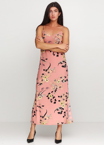 Пудровое кэжуал платье Gestuz с цветочным принтом