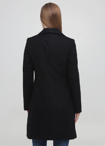 Черное демисезонное Пальто однобортное Tuwe