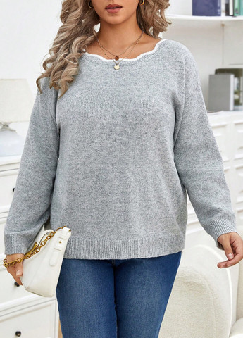 Сірий демісезонний джемпер джемпер SHEIN