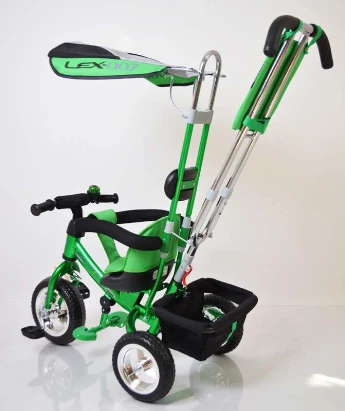 Трех-колесный Велосипед с родительской ручкой Lex-007 (10/8 EVA wheels) Green Sigma (252058443)