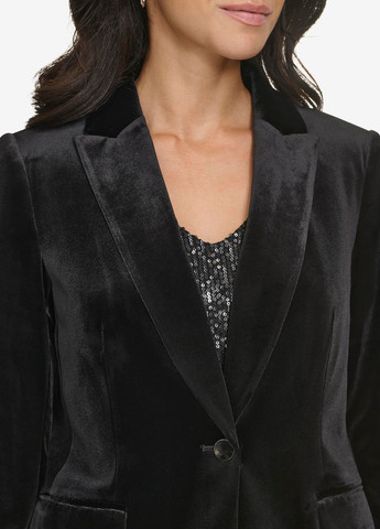 Черный женский жакет Calvin Klein однотонный - демисезонный